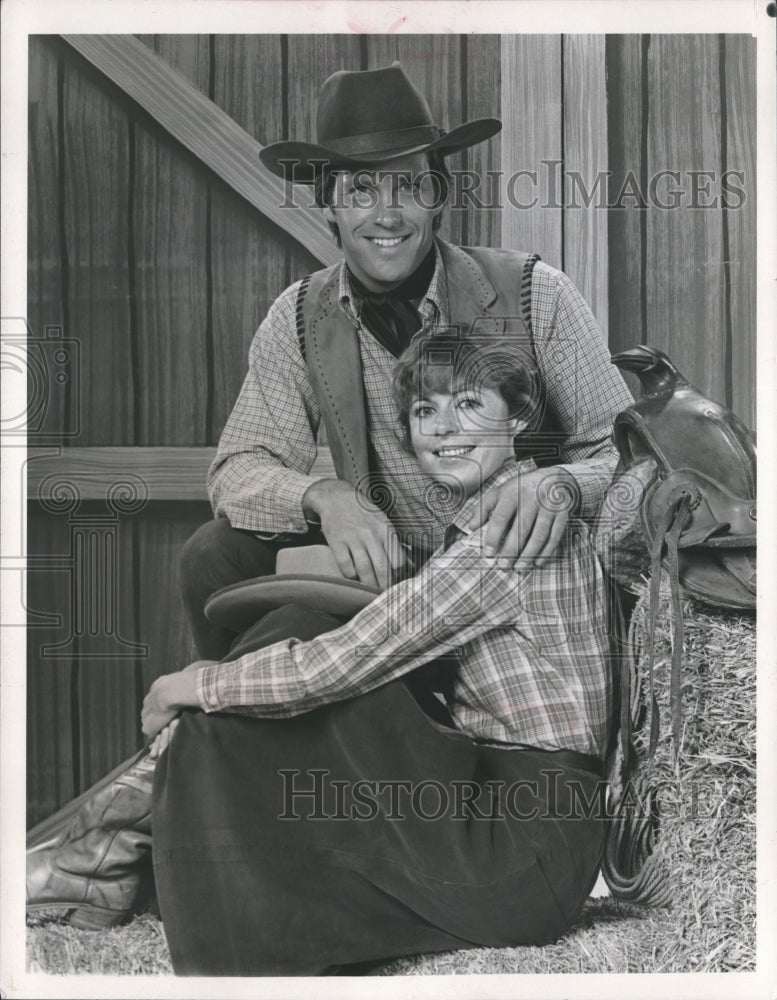 1979, Charles Frank and Susan Blanchard co-star in "Young Maverick" - Historic Images