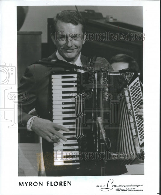 1986, Myron Floren will be one of the stars at the 'Welk' show Monday - Historic Images