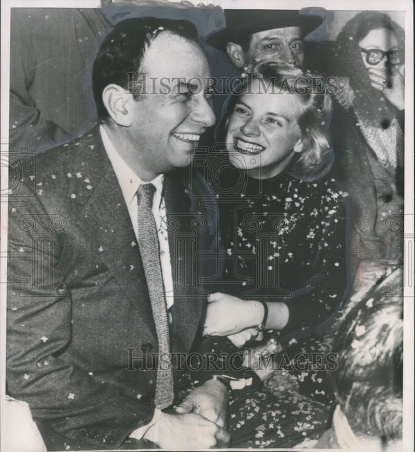 1954 Press Photo Jose Ferrer and wife Rosemary Clooney in Nice, France ...