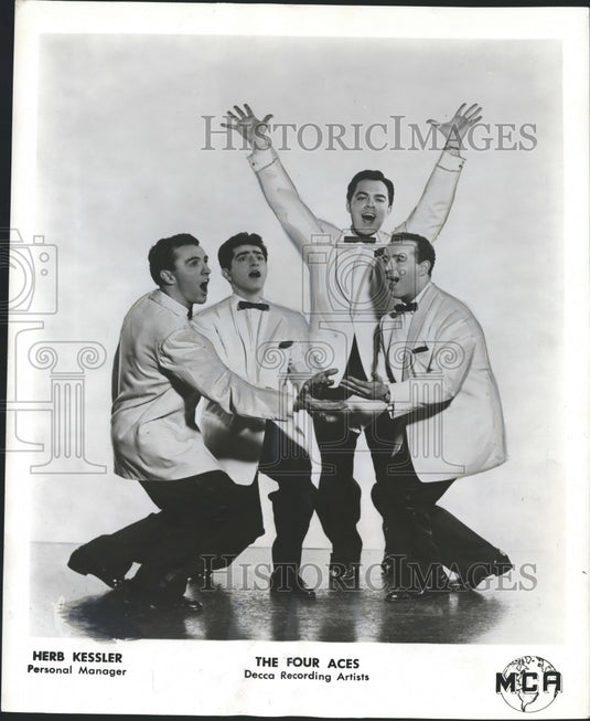 1956, The Four Aces, singing group - mjp13839 - Historic Images
