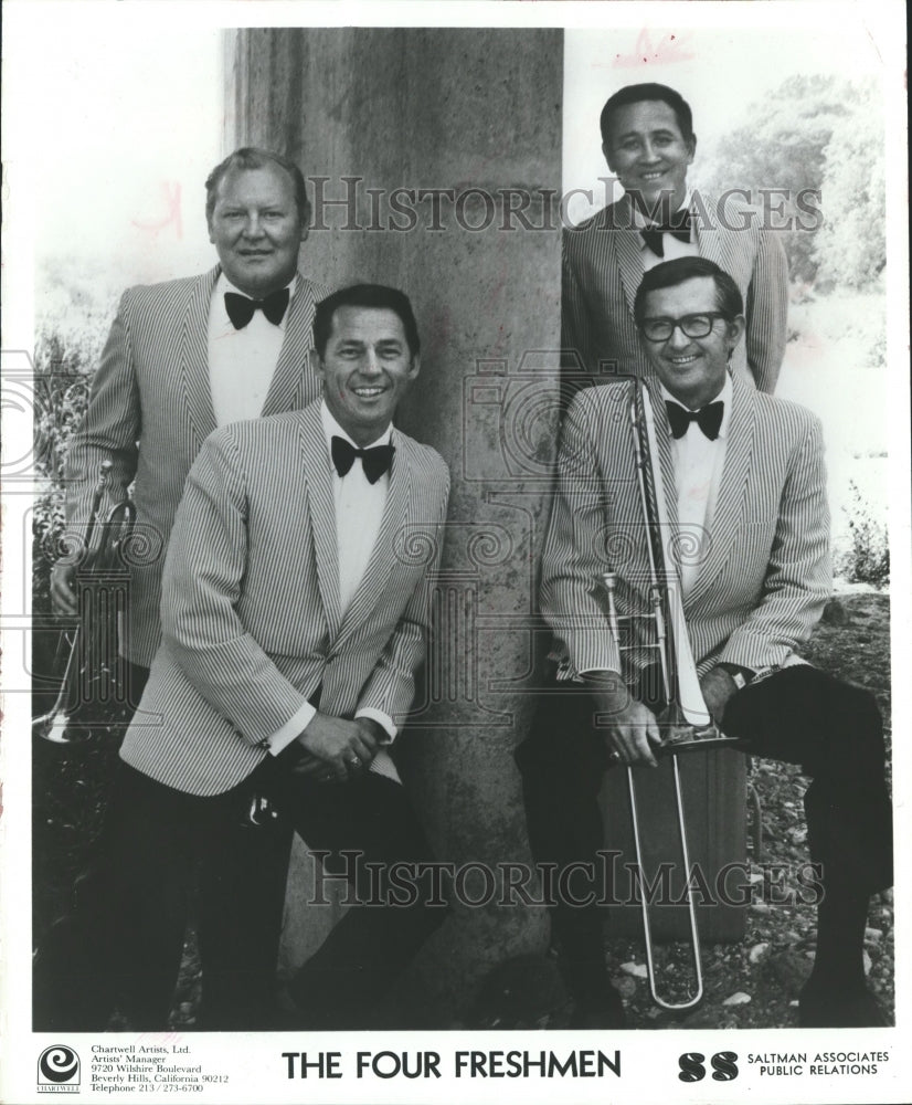 1970, The Four Freshmen, singers, Bob Flannigan, Ross Barbour, others - Historic Images