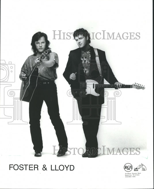 1988, Foster & Lloyd, musicians - mjp13845 - Historic Images
