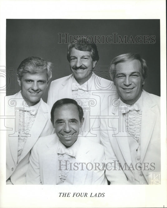 1988, Standing on the corner: The Four Lads. - mjp13883 - Historic Images