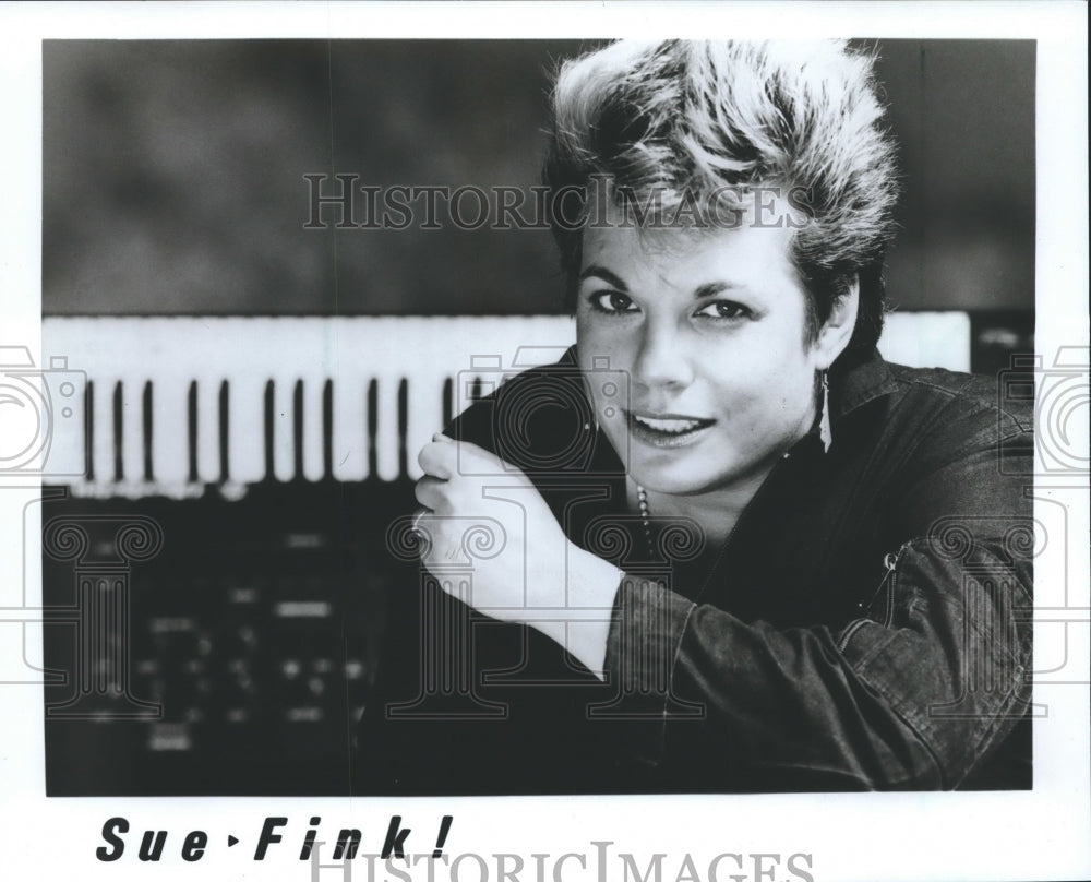 1987 Press Photo Singer/Songwriter, Sue Fink - mjp13934 - Historic Images