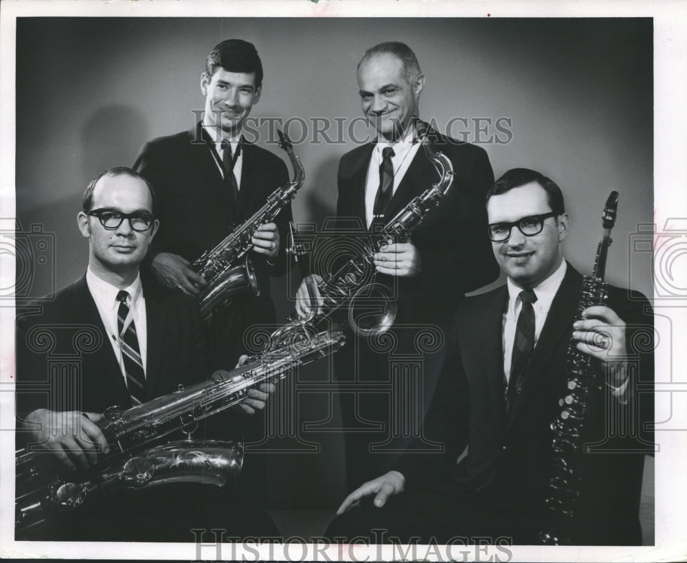 1968, The Fine Arts Saxaphone Quartet of UWM - mjp13939 - Historic Images