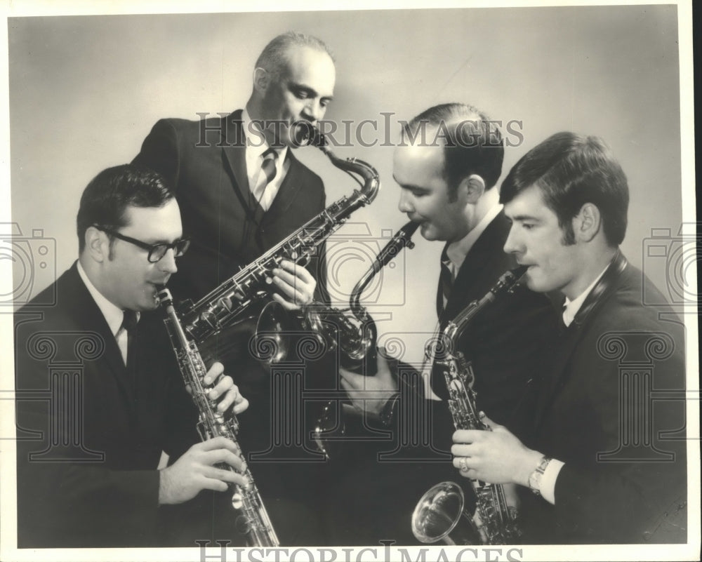 1969 Press Photo Milwaukee Fine Arts Saxophone Quartet. - mjp13940- Historic Images