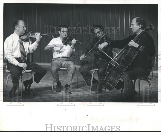 1971, The Fine Arts Quartet performs on stage - mjp13950 - Historic Images