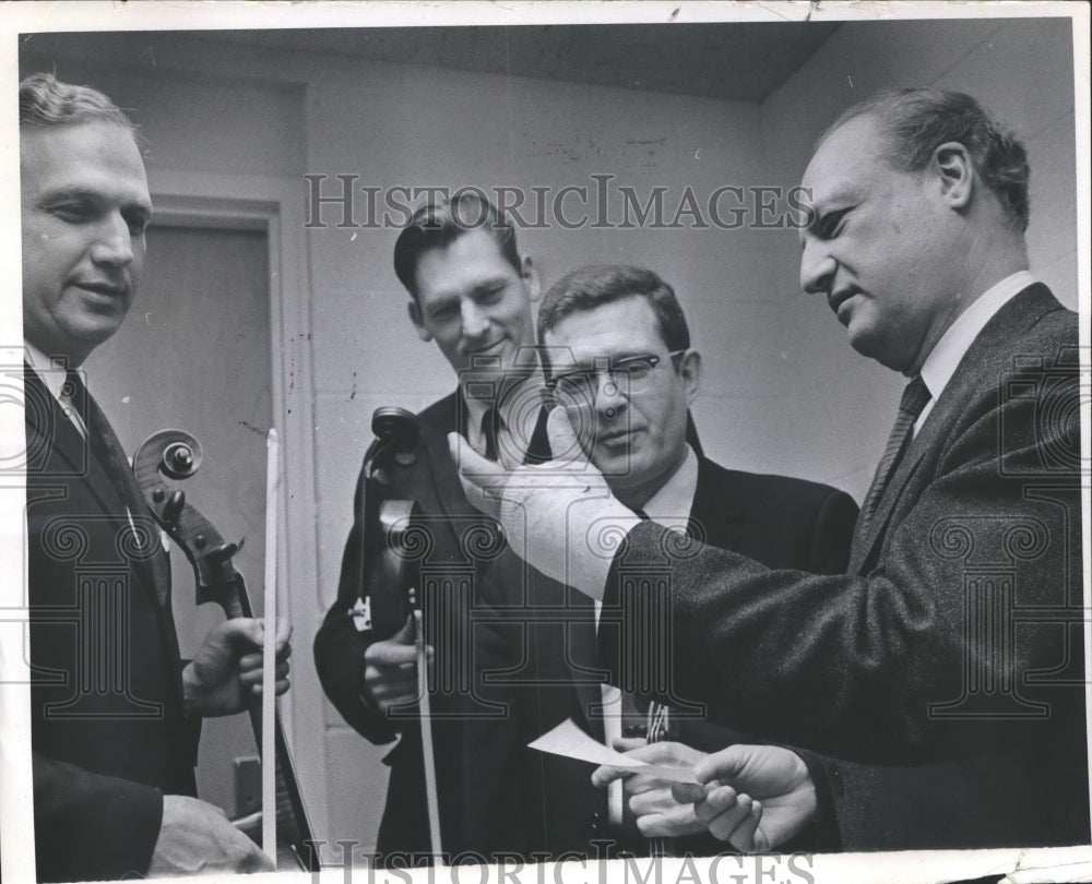 1966, The Fine Art Quartet view members cast. - mjp13955 - Historic Images