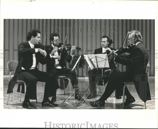 1986 Press Photo The Fine Arts Quartet opens "Summer Evenings of Music" - Historic Images