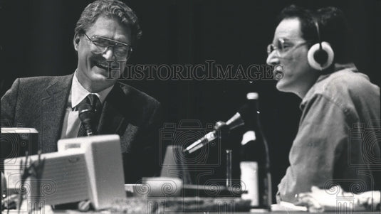 1989, Michael Feldman of "Whad 'Ya Know" radio show. - mjp13980 - Historic Images
