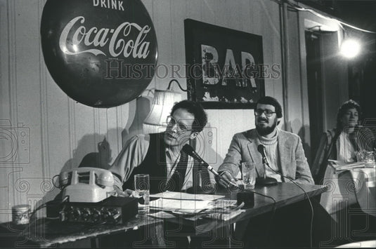 1985, "Breakfast Special" host Michael Feldman - mjp13983 - Historic Images