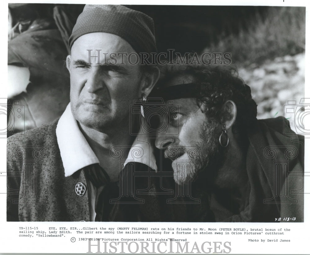 1983, "Yellow beard" stars Peter Boyle and Marty Feldman - mjp13988 - Historic Images