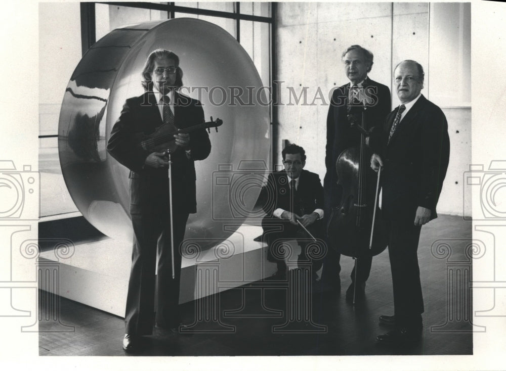 1976, Members Of The Fine Arts Quartet Performs Concert At UWM - Historic Images