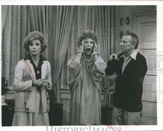 1979, Audra Lindley and Norman Fell as Helen and Stanley Roper - Historic Images
