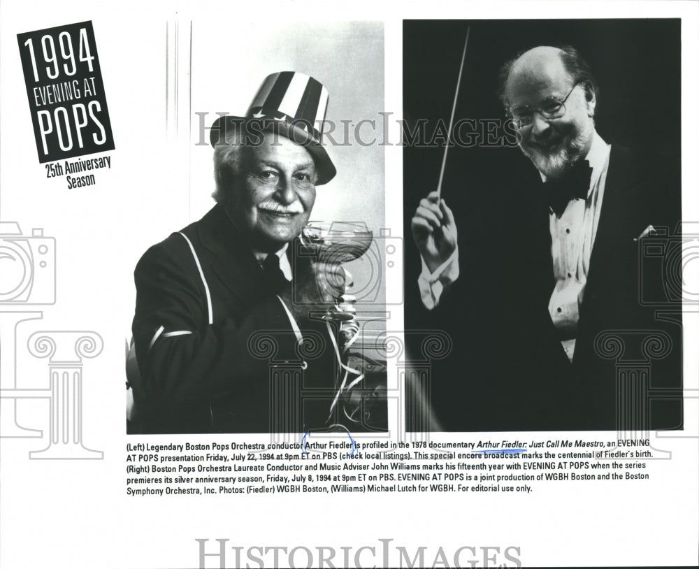 1994, Boston Pops Orchestra conductor Arthur Fiedler - mjp14047 - Historic Images