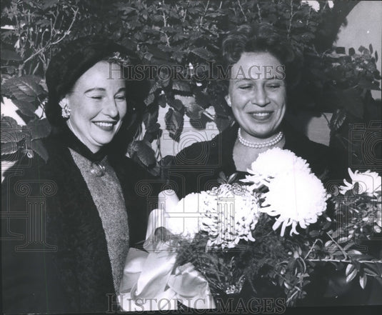 1957, Mrs. Arthur Fiedler, wife of Boston "Pops" conductor - Historic Images
