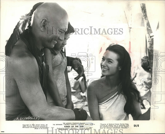 1963, Shirley Anne Field & others in Kings of the Sun - mjp14087 - Historic Images