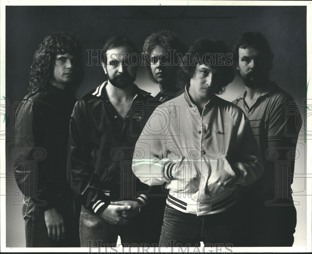 1983, Milwaukee band &quot;Floppy Disc&quot; members - mjp14148 - Historic Images