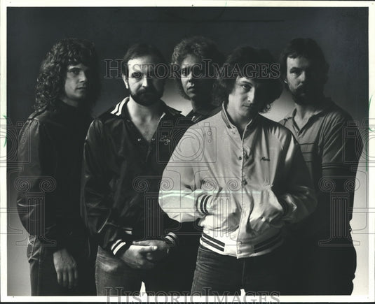 1983, Milwaukee band "Floppy Disc" members - mjp14148 - Historic Images