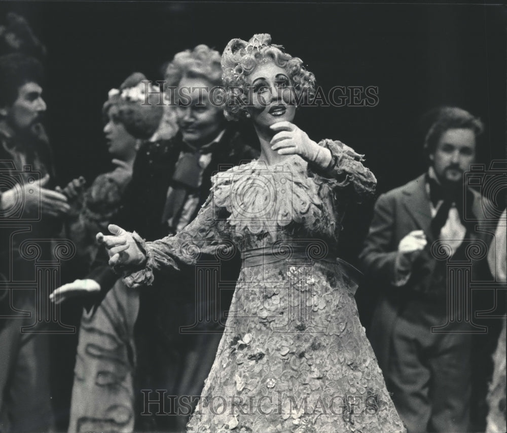 1987, Cecily Nall as Olympia, the living doll, Florentine Opera, WI - Historic Images