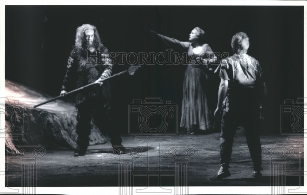 1992, Jerome Hines, Gary Bachlund and Mildred Tyree in &quot;Die Walkure.&quot; - Historic Images