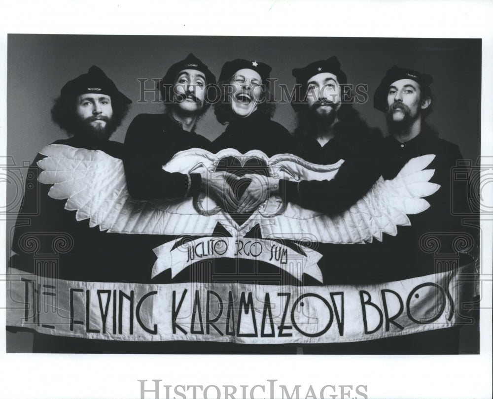 1984, The Flying Karamazov Brothers, entertainers, comedy - mjp14192 - Historic Images