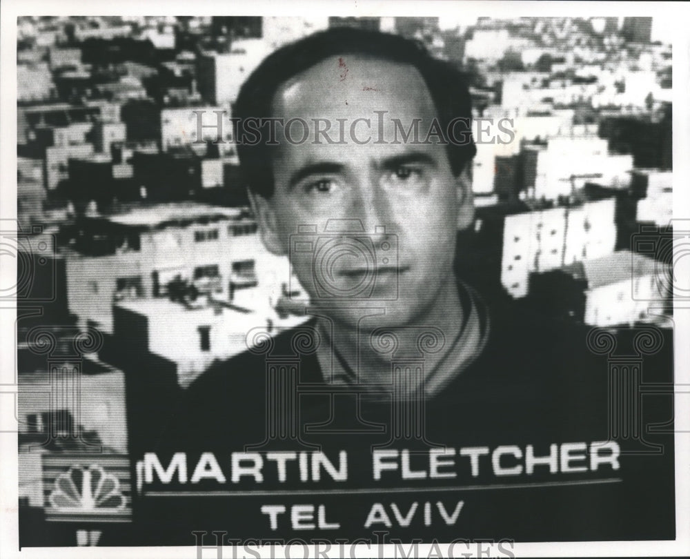 1991, Martin Fletcher, NBC&#39;s news correspondent in Tel Aviv - Historic Images