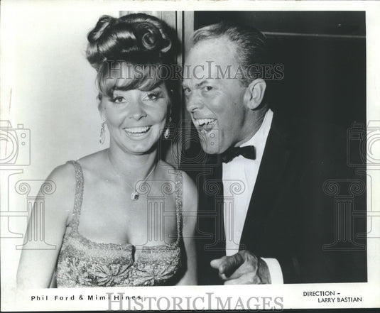 Press Photo Phil Ford & Mimi Hines - mjp14205 - Historic Images