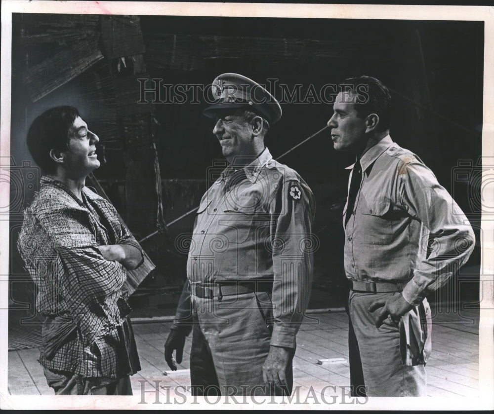 1962, Men &amp; Paul Ford as the pompous Colonel Parey in Television show - Historic Images