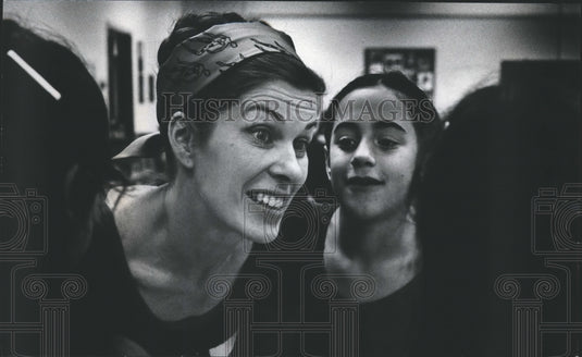 1979, Pamela Frautschi, Milwaukee Dance teacher & student Holly Loeb - Historic Images