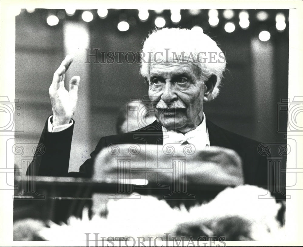 1979, Arthur Fiedler conducting the Boston Pops orchestra, Boston - Historic Images