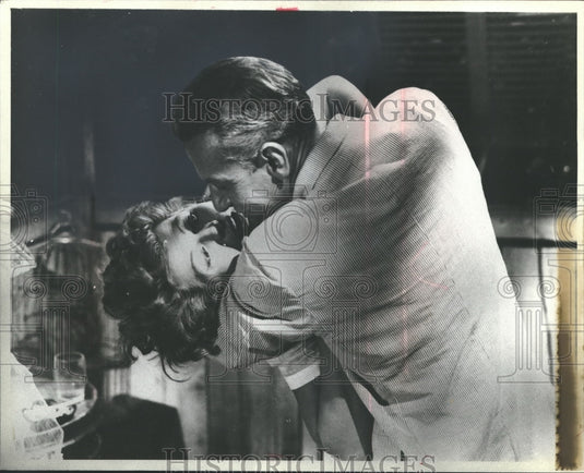 1977, Jose Ferrer, Rita Hayworth in scene from "Miss Sadie Thompson" - Historic Images