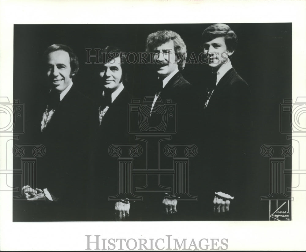 1974, The Four Lads, singing group members - mjp14389 - Historic Images