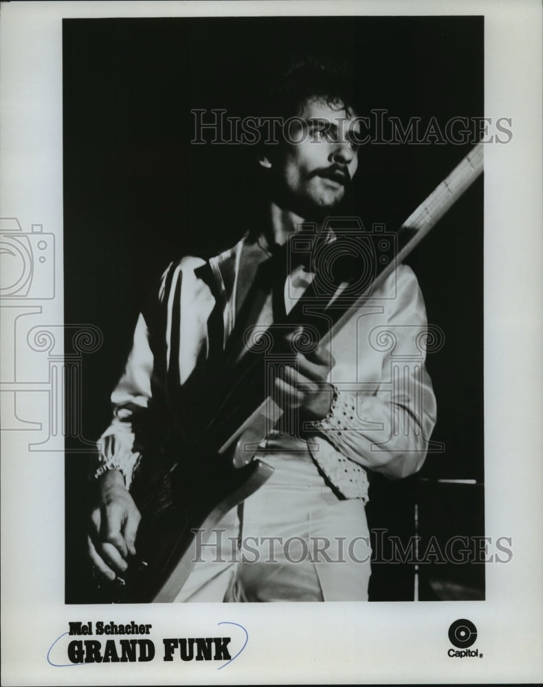 1976, Mel Schacher, guitar player with Grand Funk - mjp14473 - Historic Images