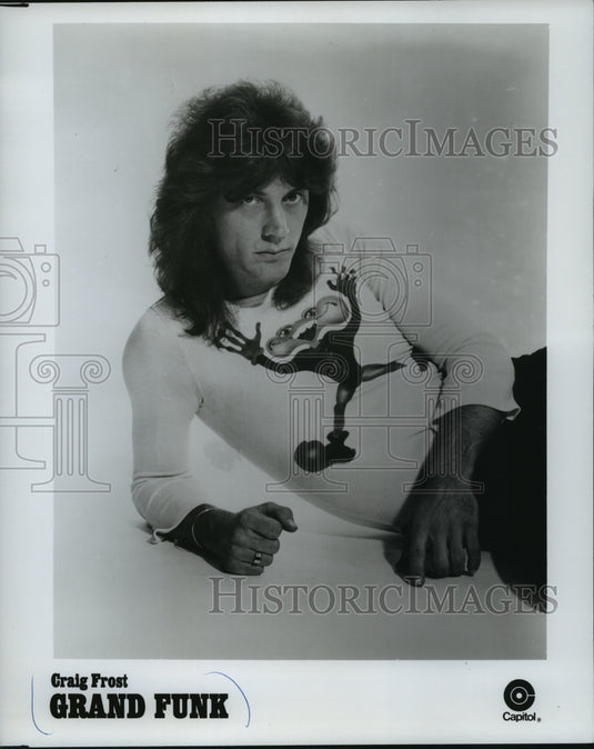 1977 Press Photo Musician Craig Frost of Grand Funk, Capitol Records - mjp14476 - Historic Images