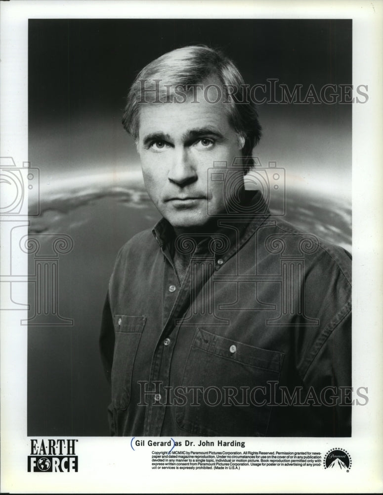 1990 Press Photo Gil Gerard as Dr John Harding in Earth Force - mjp14679 - Historic Images