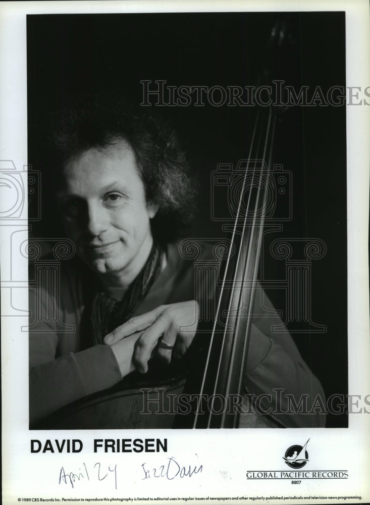1990, David Friesen, United States Bass player - mjp14723 - Historic Images