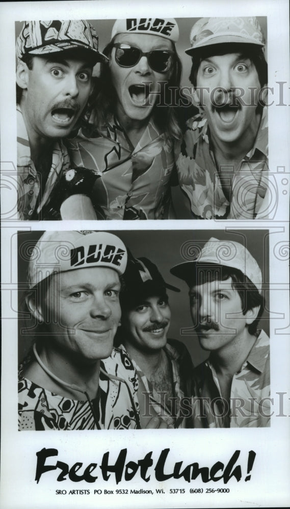 1989 Press Photo Free Hot lunch band, Jeff Berg, Jeff Laramie and John Corning - Historic Images