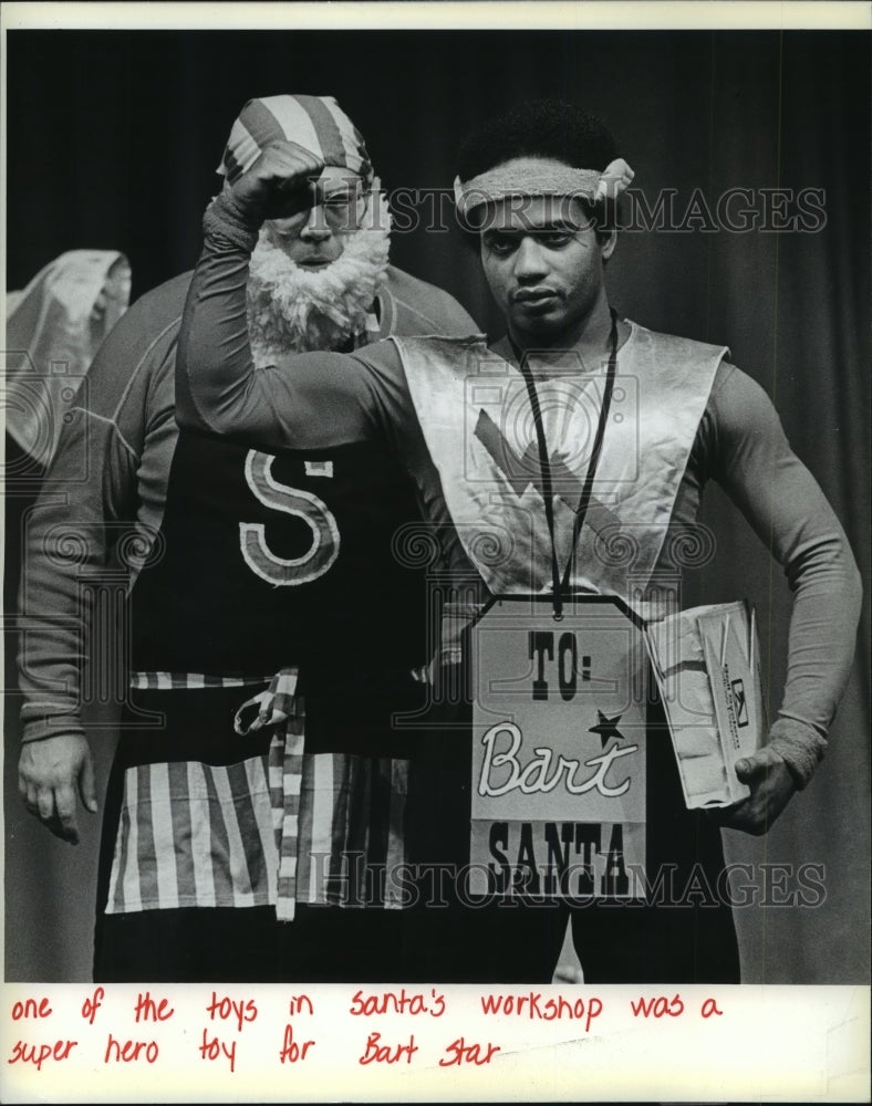 1982, actors in a Friends of Mime Theater Christmas presentation, WI - Historic Images