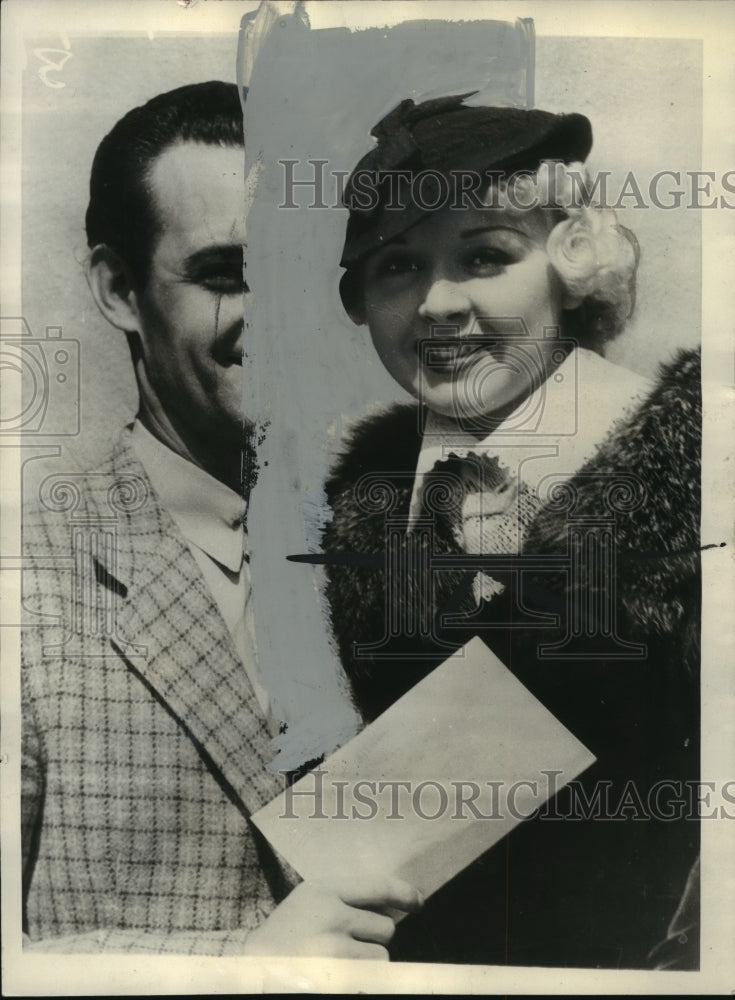 1935, Dancer Eleanor Bayley and Eddie Foy will marry in June, Chicago - Historic Images