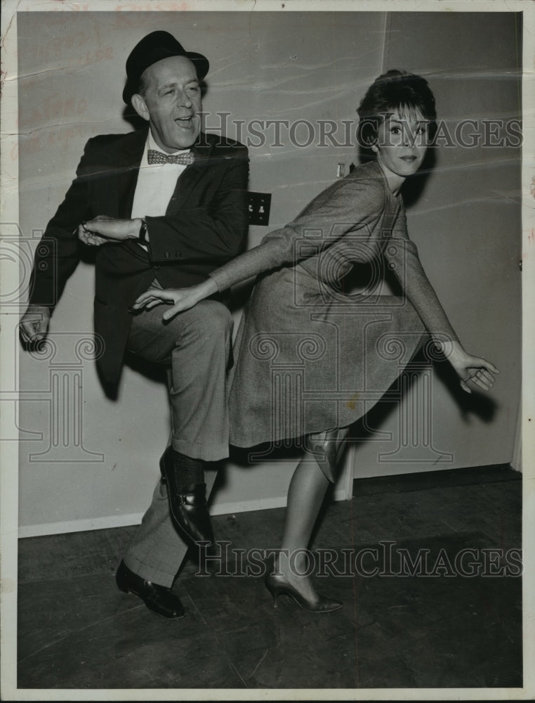 1963, Eddie Foy dancing with unknown lady - mjp14775 - Historic Images