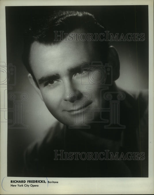 1975, Richard Fredricks, baritone with the New York City Opera. - Historic Images