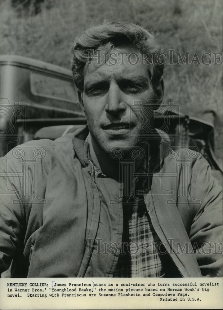 1965 Press Photo James Franciscus stars in Youngblood Hawke. - mjp14983 - Historic Images