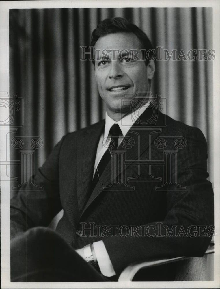 1981 Press Photo James Franciscus stars in Jacqueline Bouvier Kennedy, on ABC. - Historic Images