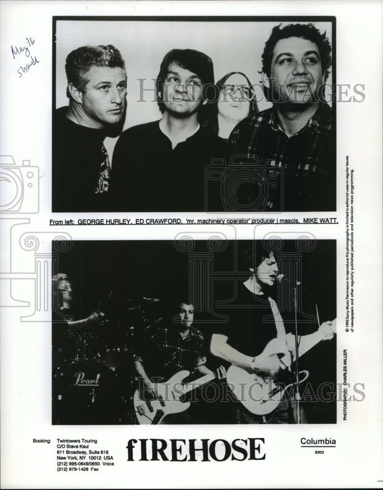 1993 Press Photo Fire Hose, alternative rock bank - mjp15047 - Historic Images