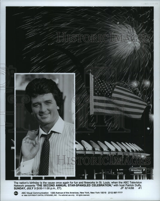 1988, Patrick Duffy in "The Second Annual Star-Spangled Celebration" - Historic Images
