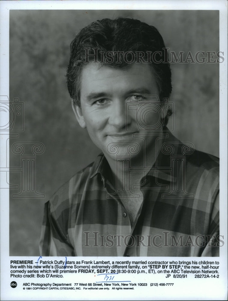 1991, Patrick Duffy as Frank Lambert on &quot;Step by Step&quot; - mjp15126 - Historic Images
