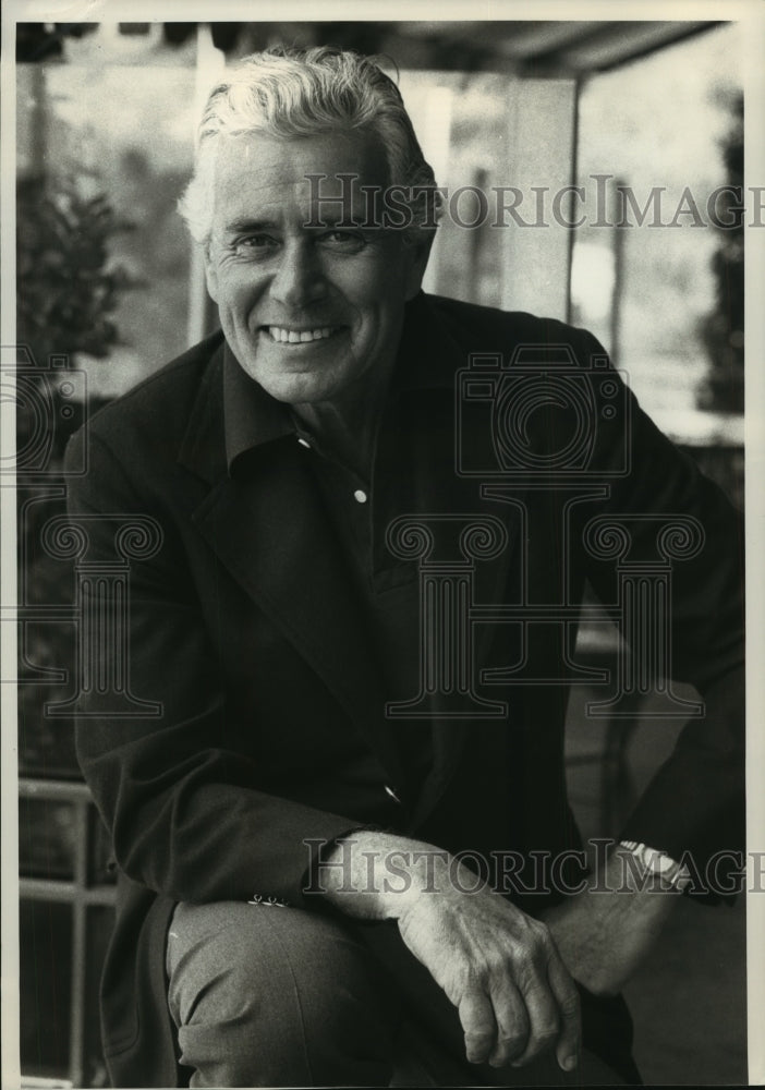1983 Press Photo John Forsythe as Blake Carrington in "Dynasty" - mjp15169 - Historic Images