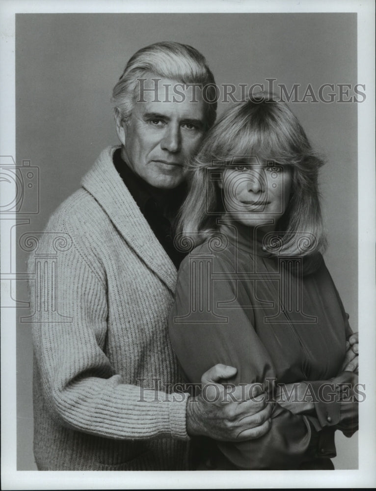 1984, John Forsythe and Linda Evans of "Dynasty" - mjp15180 - Historic Images