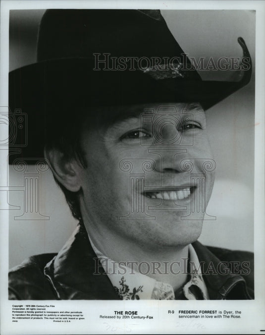 1979 Press Photo Frederic Forrest is Dyer, in love with Rose in The Rose - Historic Images